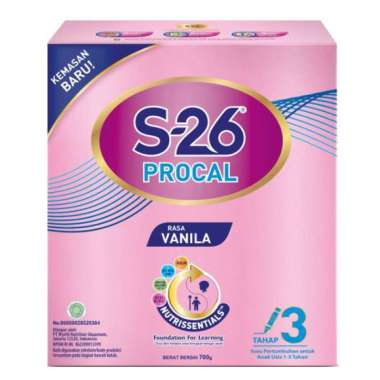 Promo Harga S26 Procal Susu Pertumbuhan Vanilla 700 gr - Blibli