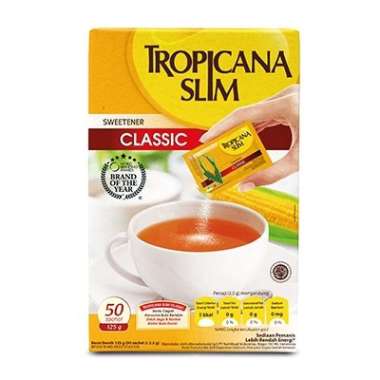 Promo Harga Tropicana Slim Sweetener Classic 50 pcs - Blibli