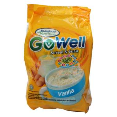 Promo Harga Go Well Sereal Vanila per 5 sachet 29 gr - Blibli