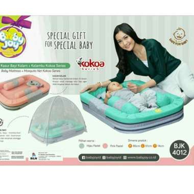Kasur Kolam Bayi Baby Joy Serieskokoa Bjk 4012 - Kasur Baby Joy Kokoa PINK