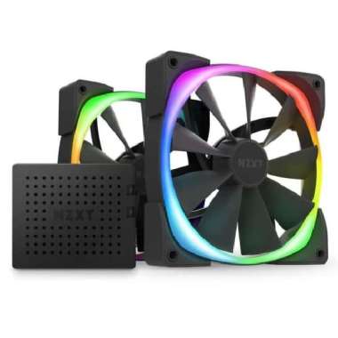 NZXT Aer RGB 2 140mm Twin Pack Black (2x140mm + RGB Fan Controller)