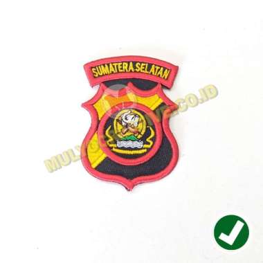 Emblem Bordir Timbul Logo Polda Sumatera Bordir Timbul