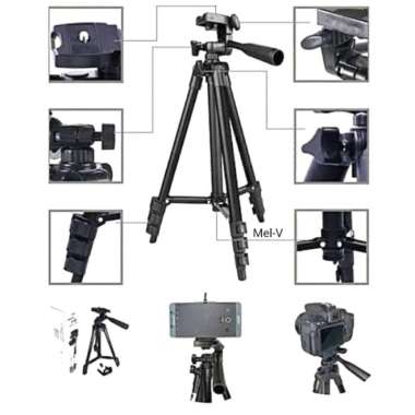 Tripod 3120 1Meter / Tripod Handphone Kamera Hp Teropong 1M ORIGINAL 100 % Multicolor