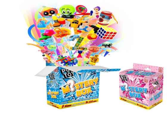 Mainan EMCO Pop A Toy Mystery Box 106093 Blue