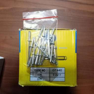 Paku Rivet / Paku Tembak 3.2Mm X 11 Mm ( 1 Pack Isi 50 Pcs )