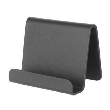 Stand Holder Persegi tatakan HP senderan handphone table meja docking Hitam