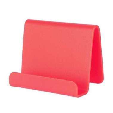 Stand Holder Persegi tatakan HP senderan handphone table meja docking Merah