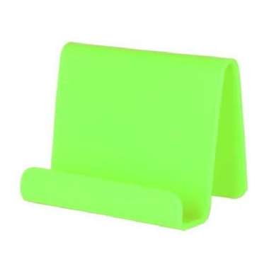 Stand Holder Persegi tatakan HP senderan handphone table meja docking Hijau