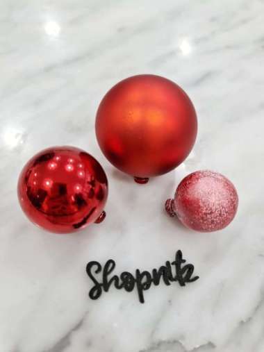 Topper Cake Balloon Elegant Dekorasi Toper Kue Balon 3Pcs / Set Red