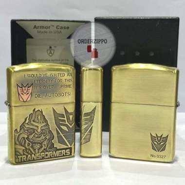 Zippo Original Armor Transformer Decepticon Megatron 3 sisi Japan