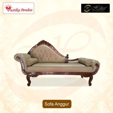 Sofa Anggur Jati Jepara Helios Kain Italy