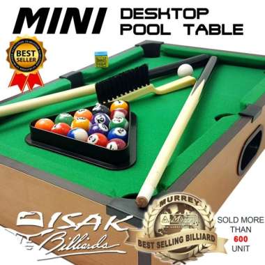 Mini Desktop Billiard Pool Table - Mainan Hadiah Anak Meja Biliar Mini