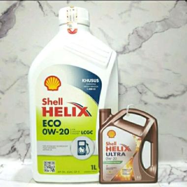 Shell Helix ECO 0W-20 1 Liter (Oli Mesin LCGC)