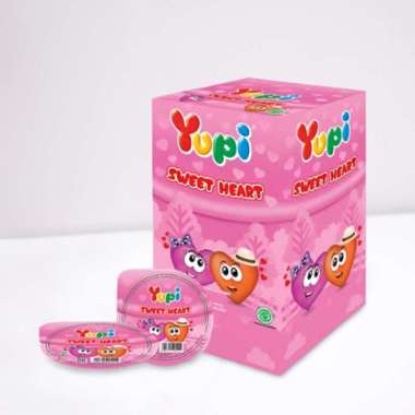 Permen Gummy Yupi Sweet Heart (1 pack 12 pcs) permen enak dan murah