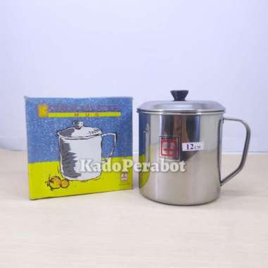 Mug St 12cm Maspion - gelas gagang anti karat - cangkir kopi warkop
