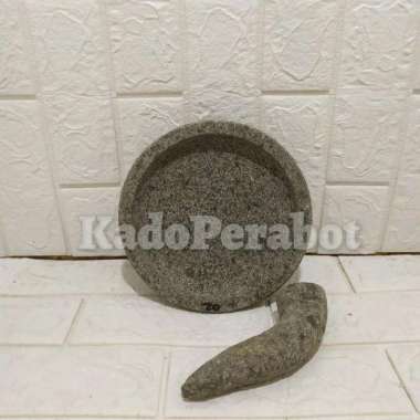 cobek 20cm - ulekan batu gado gado - ulekan batu asli- cobek batu asli