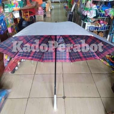 payung jumbo silver pelangi nagoya - payung silver- payung musim hujan