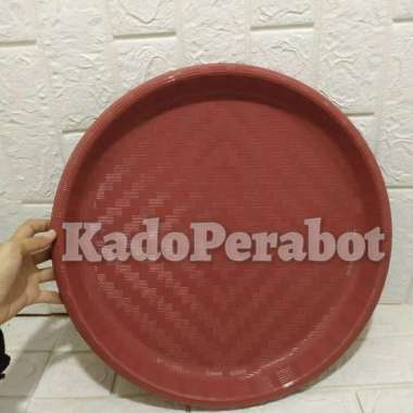 tampah plastik kecil - wadah bulat jemur plastik- tampah beras plastik Merah