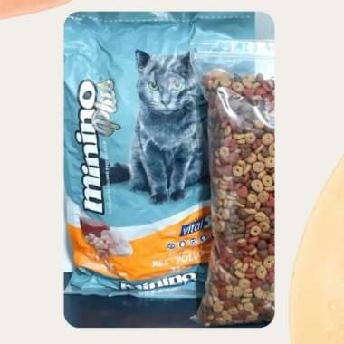 OEM Minino Plus Repack 1kg Makanan Kucing Dry Food