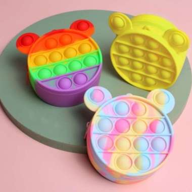 pouch bag pop it popit dompet koin popit dompet anak dompet kecil