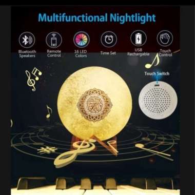 speaker alquran digital murottal quran 30 juz lampu tidur led