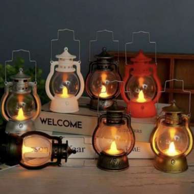 lampu led vintage jadul lentera minyak lampu aesthetic estetik