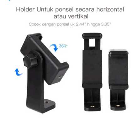 Kepala Tripod hp atas 360 ulanzi universal mendukung semua jenis tripo