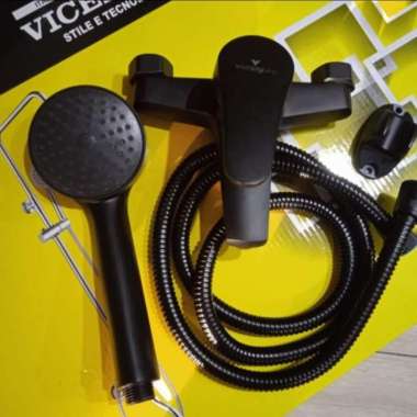 kran bathtub hitam panas dingin / kran mixer hitam / kran shower black