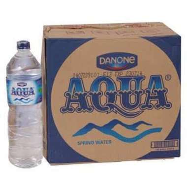 AQUA AIR MINERAL 1500ML/AQUA 1.5 LITER/AIR MINERAL/ISI 12 BOTOL