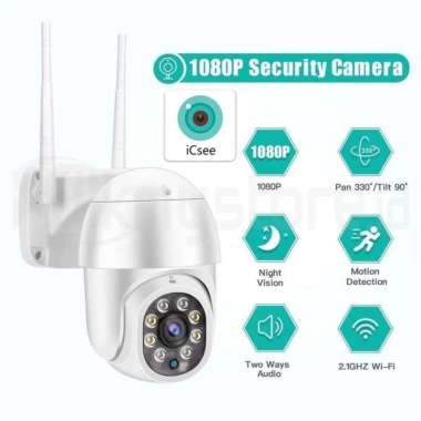 Outdoor IP Cam CCTV Wifi Camera Waterproof PTZ Icsee LAN Kamera Tilt