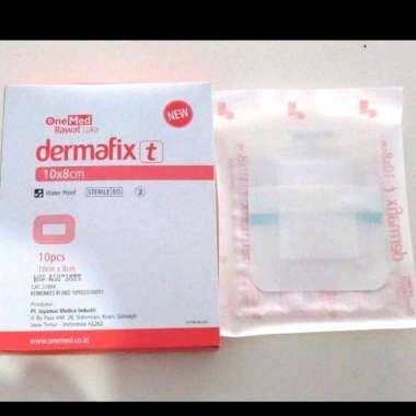 Dermafix plester luka kedap air caesar cesar operasi sesar steril 10x8cm 1 pcs sedang