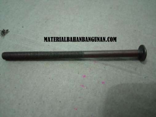 Baut Ligna JCBC M 6 x 75 mm Knock Down Bolt HItam Kepala Kunci L