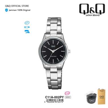 Q&Q QnQ QQ Jam Tangan Wanita Analog Rantai Stainless Steel - C11 C11A C11A-002