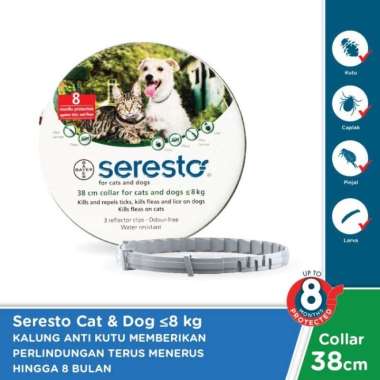 OEM KALUNG ANTI KUTU KUCING PROTEKSI 8 BULAN - SERESTO CAT & DOG