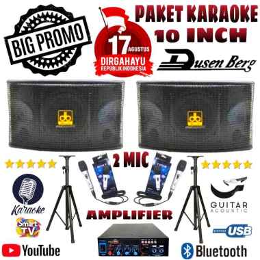 Promo Karaoke Set Speaker DUSENBERG 10 Inch Amplifier Karaoke Youtube Di Smart Tv