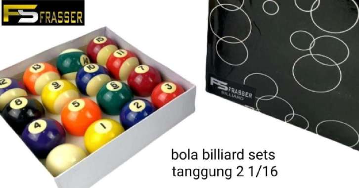 bola biliar bola biliard sedang 2 1/6 sets