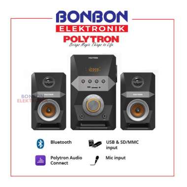 POLYTRON Multimedia Speaker PMA 9522 Radio USB