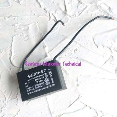 8 UF Kapasitor Petak Segi Kabel Pompa Air 8uf
