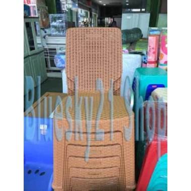 Kursi Sender Plastik Anyaman Rotan Napolly 2R3