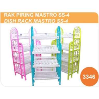 RAK PIRING PLASTIK 4 SUSUN MASTRO SS-4 LUCKY STAR RAK PIRING MURAH RAK