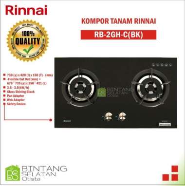 KOMPOR TANAM RINNAI RB-2GH-C(BK)
