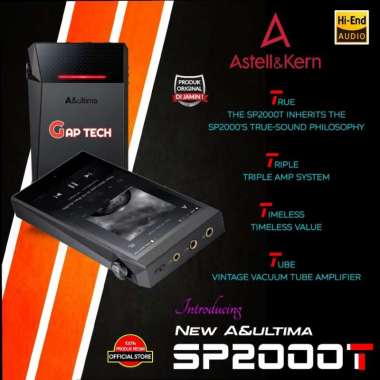 Astell & Kern A&ultima AK SP2000T / SP 2000T / SP 2000 T Quad-Dac Dap Original Black