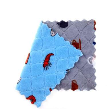 OEM SK-C561 C563 Kain Lap Dapur Meja Piring Anti Minyak / Kain Lap Piring Lembut Bahan Coral Fleece 