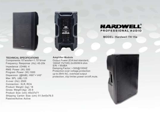 Hardwell TH15 A Speaker Aktif 15 Inch