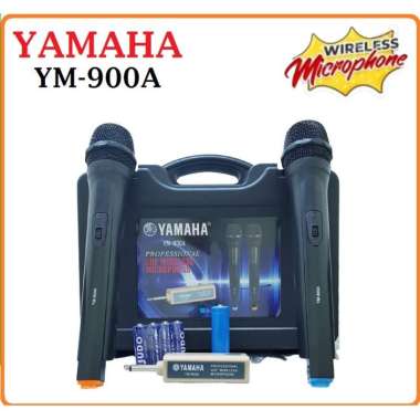 Yamaha YM-900A UHF Mik/Microphone Double Wireless Receiver Chargher
