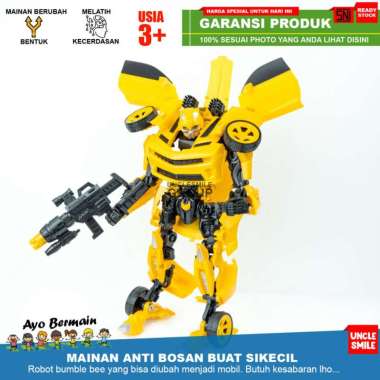 Mainan Robot Transformer Bumble Bee Berubah Bentuk Jadi Mobil Balap