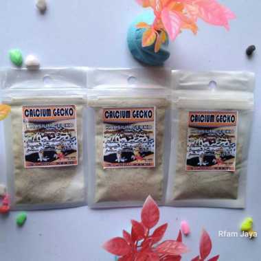 CALCIUM GECKO 5 gr - KALSIUM GECKO PENCEGAH PENYAKIT - TEPUNG KALSIUM HEWAN