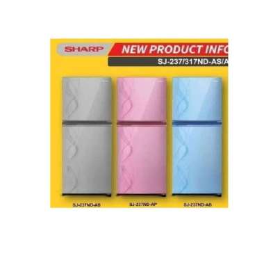 Kulkas Sharp 2 pintu SJ-237ND AS/AP/AB (KHUSUS BANDUNG) SJ237ND