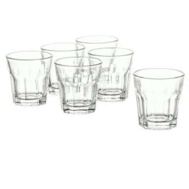 1Set 6Pcs Gelas Kecil Kaca Tempered/Gelas Snaps Mungil 50ml ORIGINAL