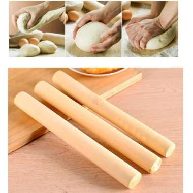 SK - 1PC [RP-K-30] Rolling Pin Kayu PANJANG 30cm Penggiling Adonan Kue